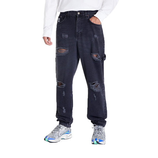 Karl Kani Ανδρικό παντελόνι Retro Tapered Workwear Heavy Distressed Denim